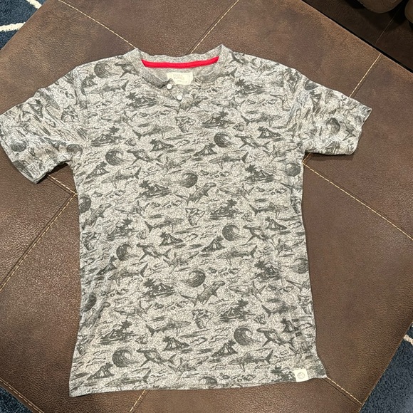 Free Planet Other - Gray tee with sea creatures